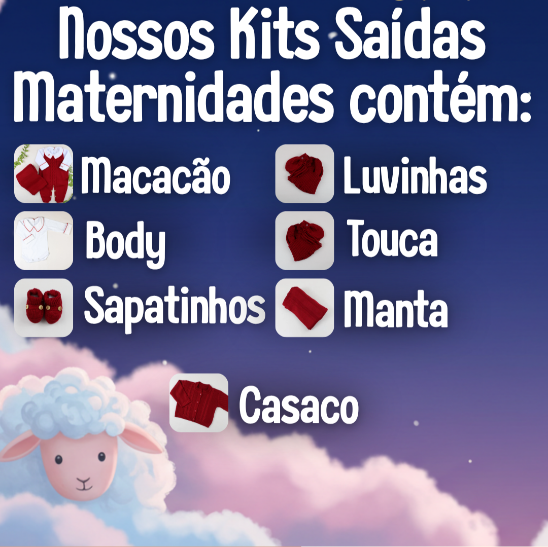 Kit Saída Maternidade IZZY - Personalize Com o Nome da Sua Princesa