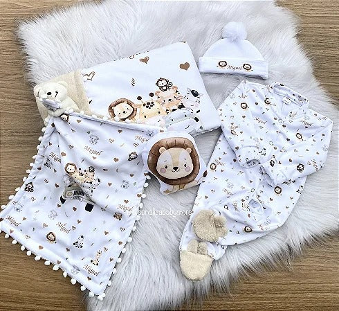 Kit Safari maternidade| Personalize Com o Nome do Seu Príncipe